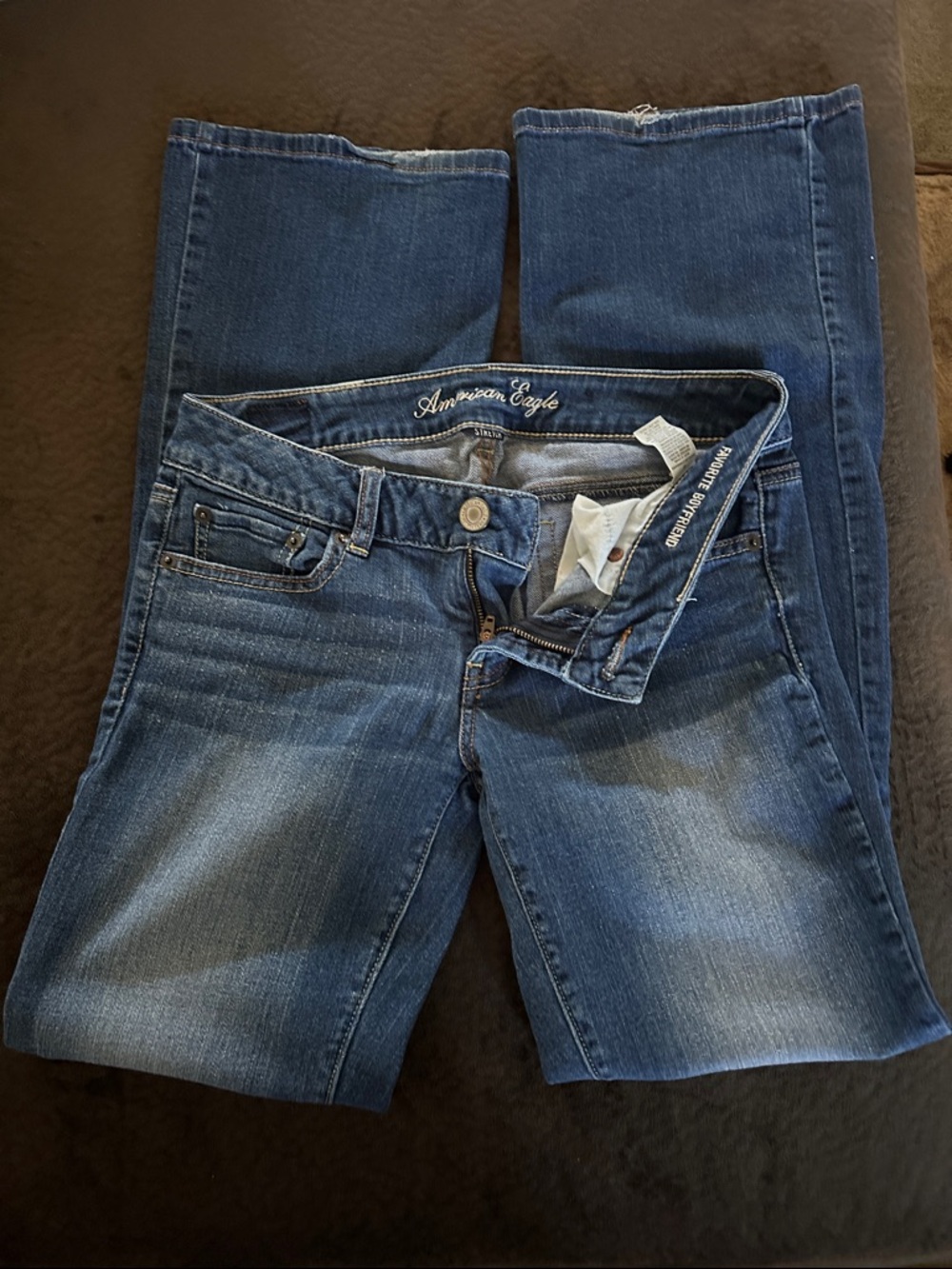 American Eagle Outfitters “Favorite Boyfriend” Dark Blue Bootcut Jeans